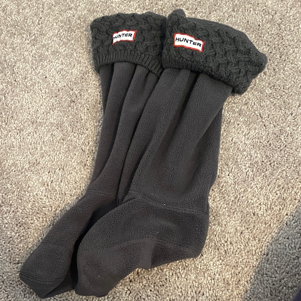 Hunter Charcoal Fleece Boot Liners